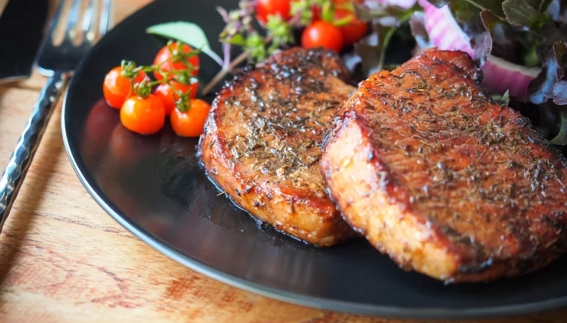 Bistecche di maiale al forno