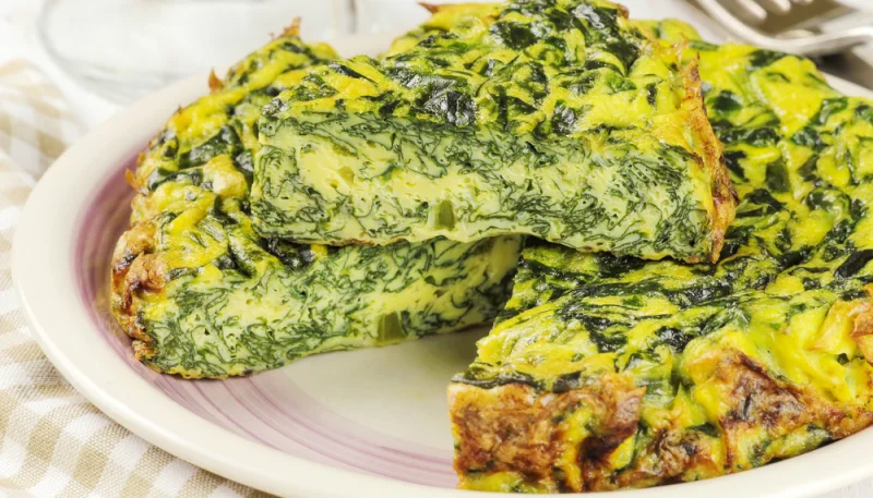 Frittata di spinaci