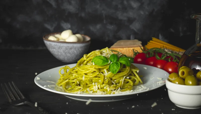 Pasta al pesto alla genovese