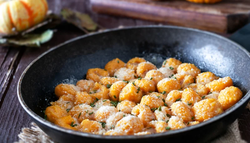 Gnocchi di patate con zucca