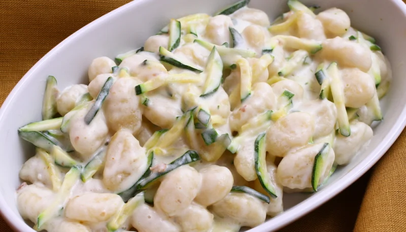 Gnocchi con ricotta e zucchine