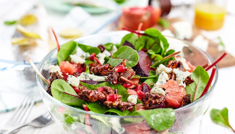 Insalata con pompelmo e gorgonzola