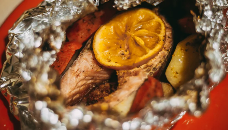 Salmone al cartoccio