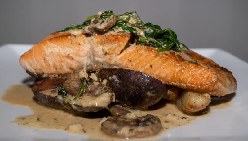 Salmone ai funghi