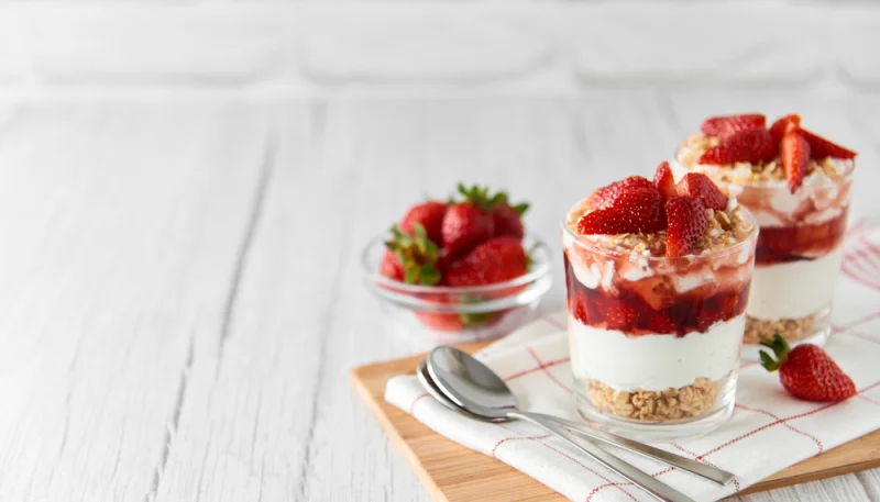 Coppe al mascarpone e fragole