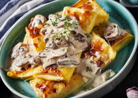 Crespelle con funghi