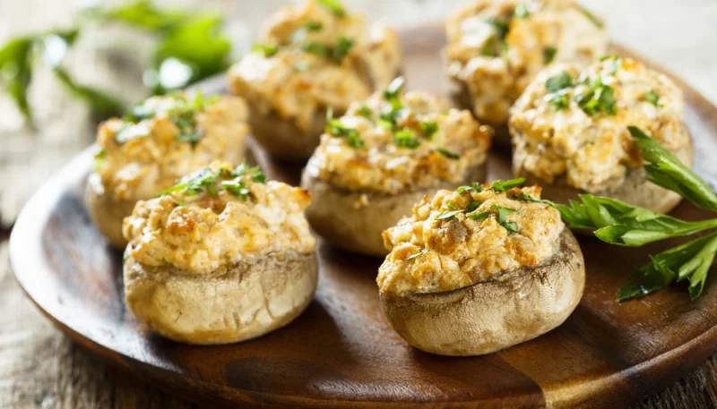 Funghi ripieni di zucca