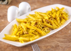 Penne alla crema di pistacchio
