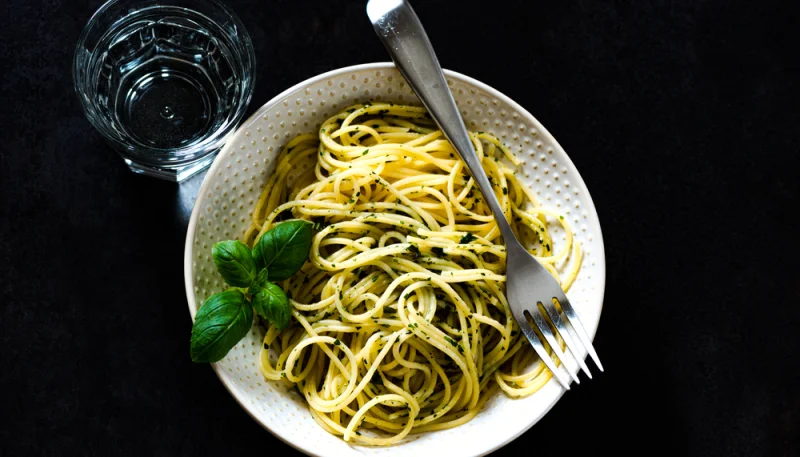 Spaghetti alla crema di olive