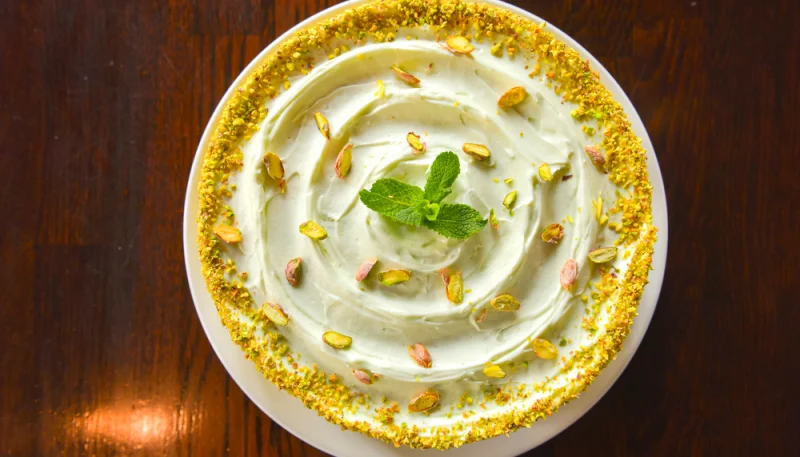 Torta ricotta e pistacchio