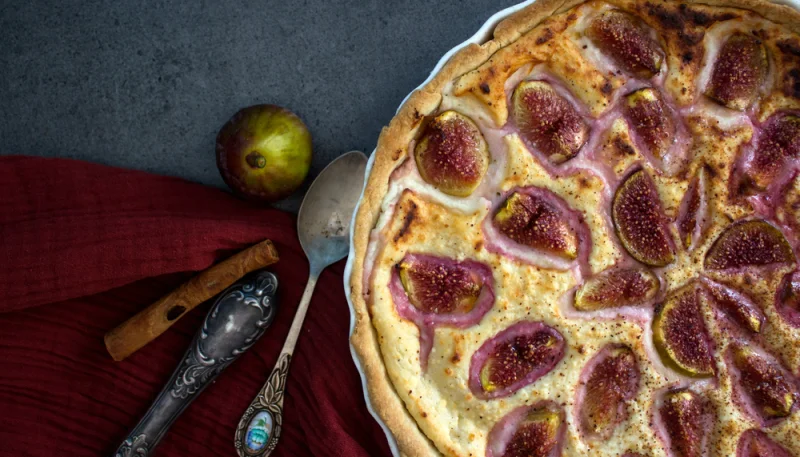 Torta di ricotta e fichi