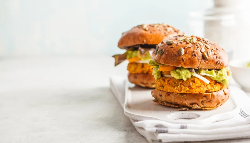 Burger di robiola vegetariani