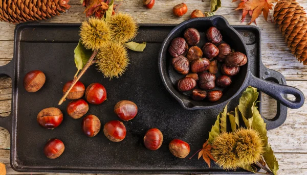 Castagne al forno