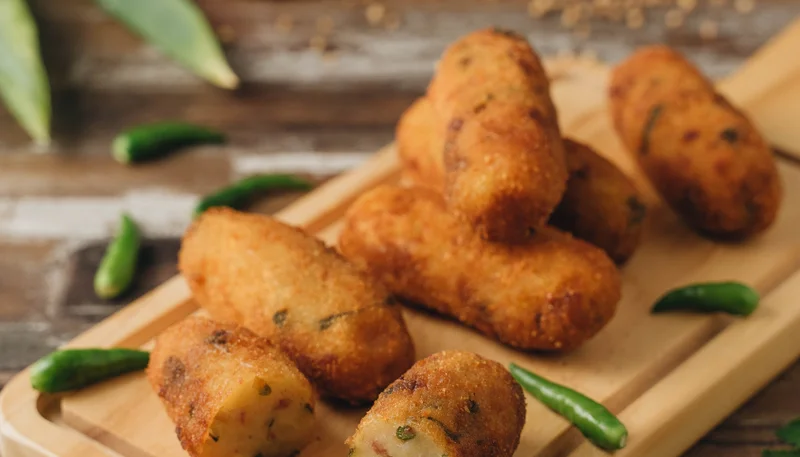 Crocchette di patate con la menta