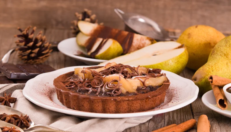 Crostata di pere e nutella