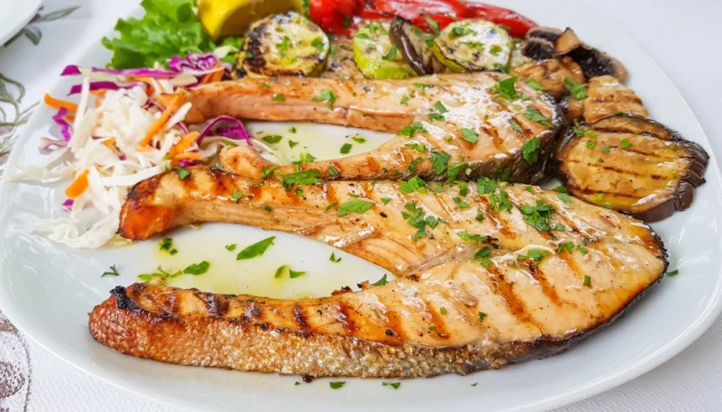 Pesce spada e verdure