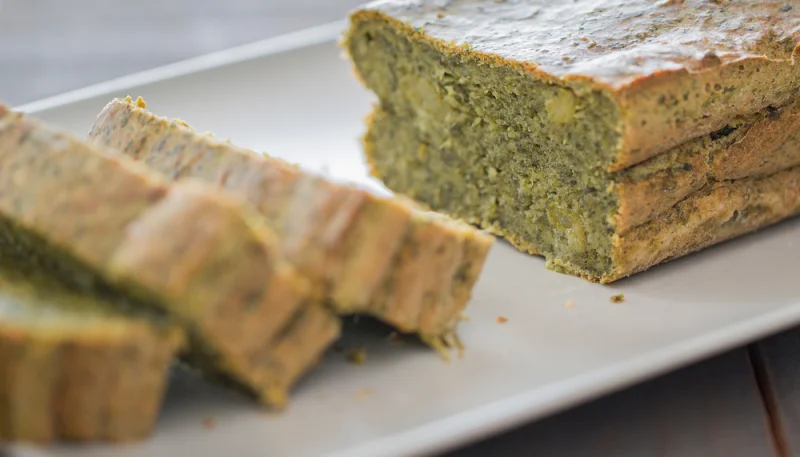 Plumcake zucchine e pesto