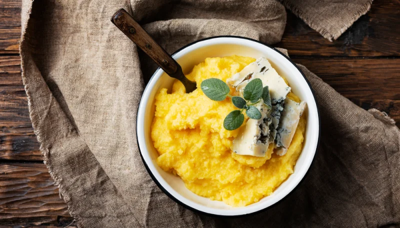 Polenta con baccalà