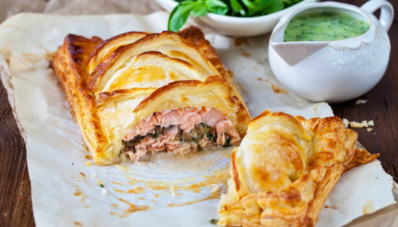 Fagottini di salmone e spinaci