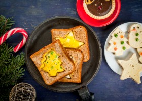 Tartine a stella per Natale