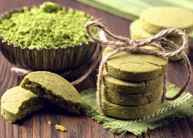 Biscotti al the matcha