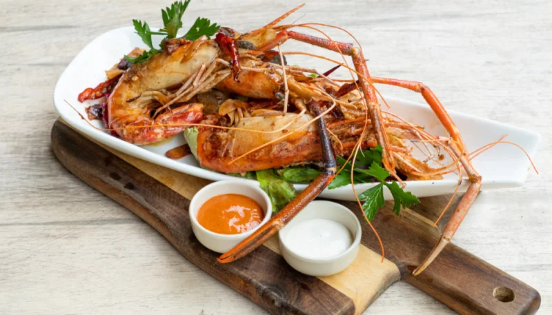 Gamberoni allo champagne