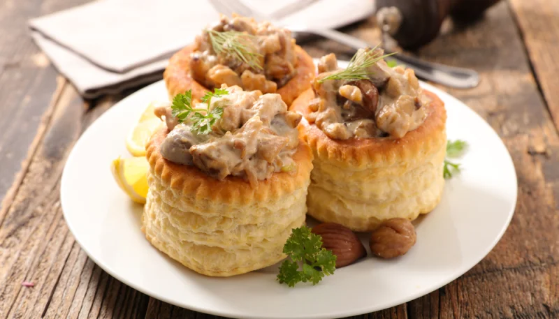 Vol au vent con tonno