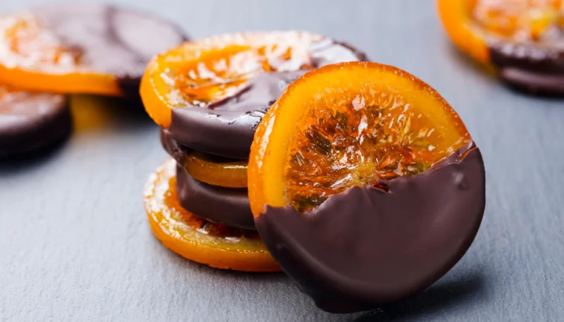 Arance candite al cioccolato