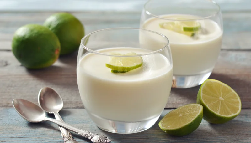 Cremoso di lime al bicchiere