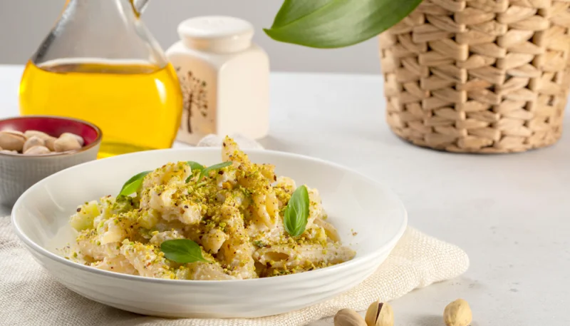 Pasta con pesto ai pistacchi