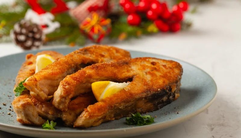 Pesce spada impanato e fritto