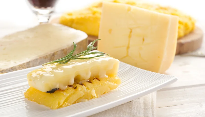 Polenta di zucca e asiago