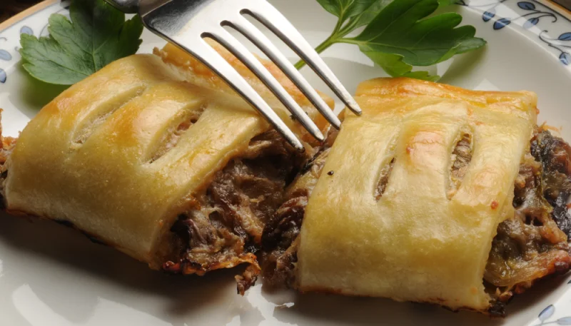 Saccottini con radicchio e formaggio