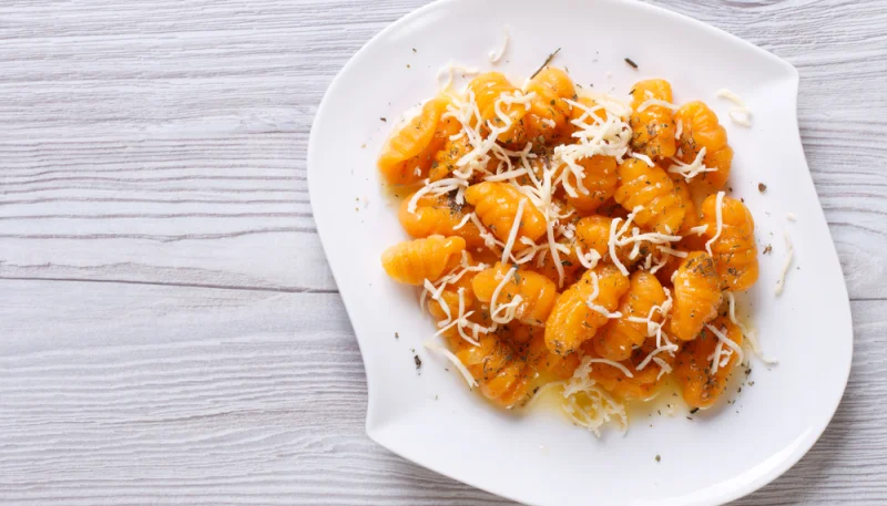 Gnocchi di zucca al coriandolo con burro aromatico