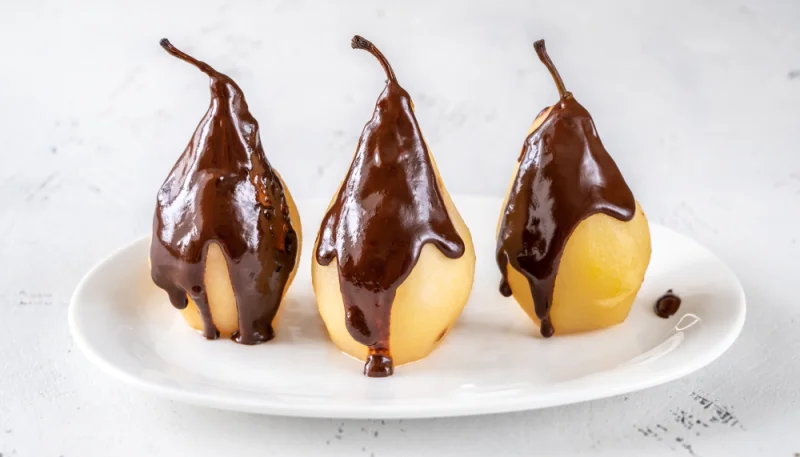 Pere al cioccolato al microonde