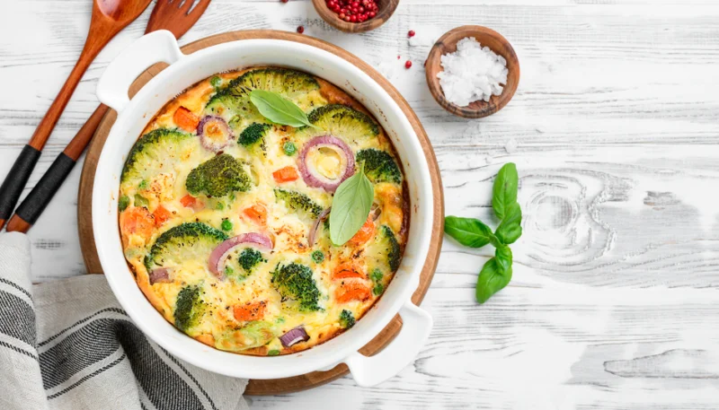 Sformato di patate broccoli e cipolla