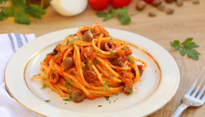 Spaghetti al sugo di triglie