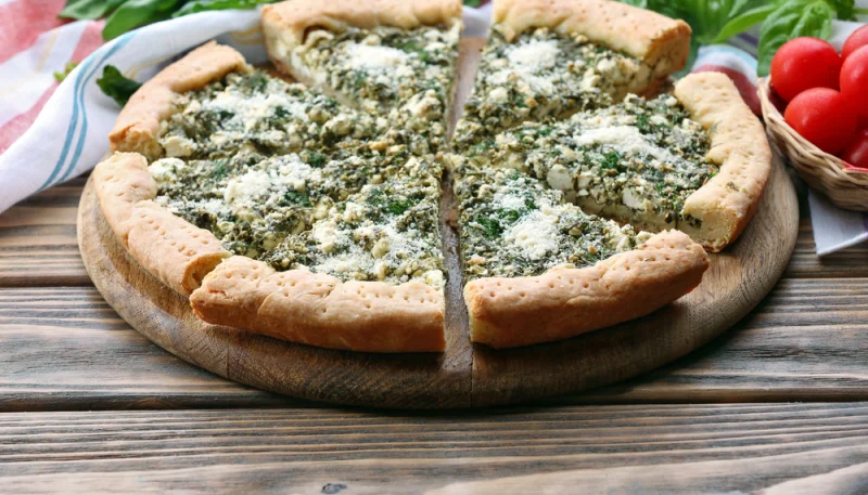 Torta salata al pesto