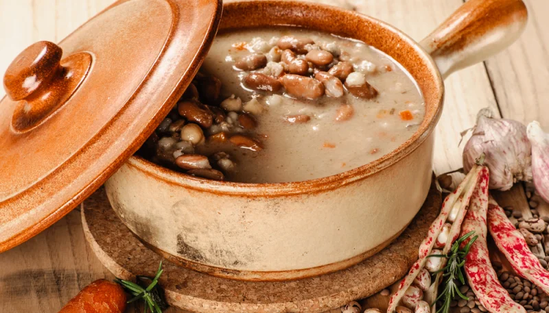 Crema estiva di farro e fagioli Borlotti