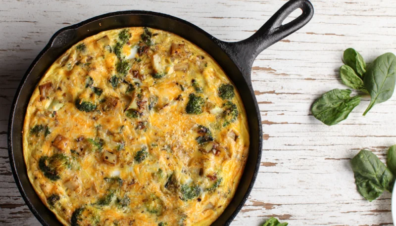 Frittata con cime di rapa