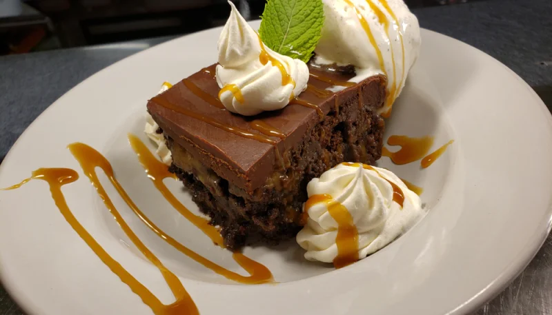 Poke cake arancia e cioccolato