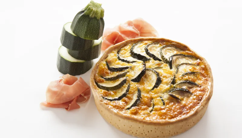Quiche di zucchine e prosciutto