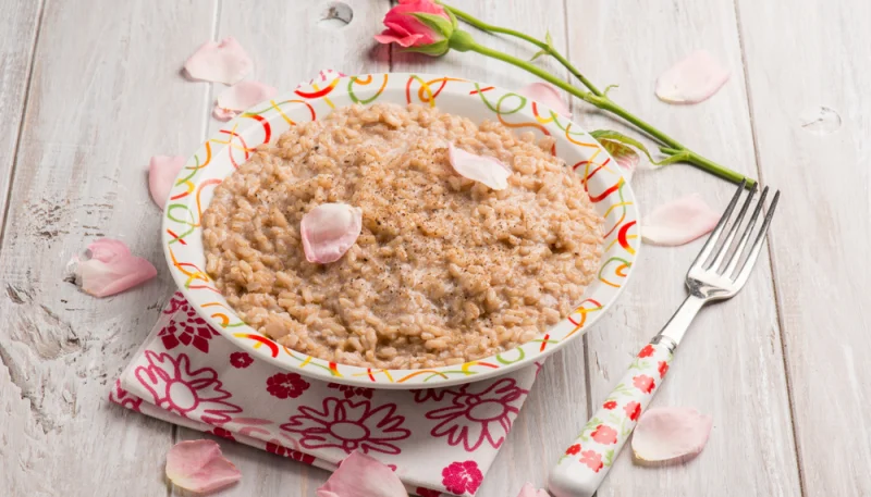 Risotto alle rose
