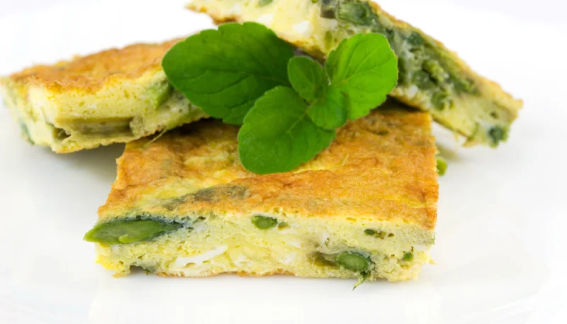 Frittata di taleggio e menta