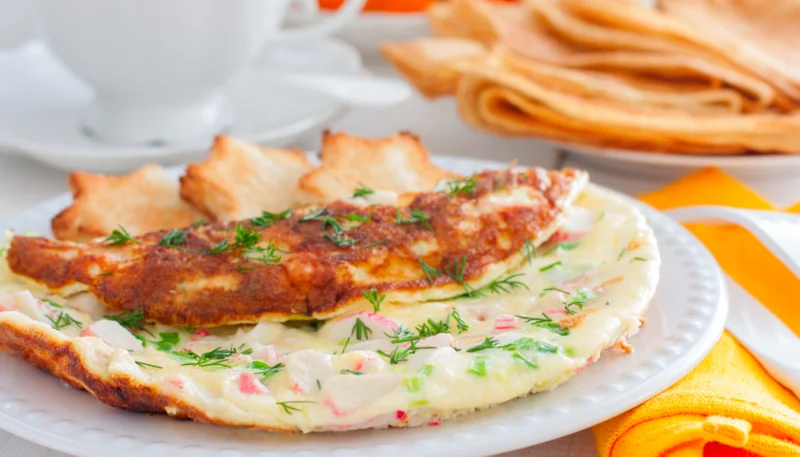Omelette al granchio