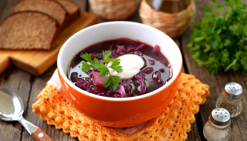 Vellutata di cavolfiore viola