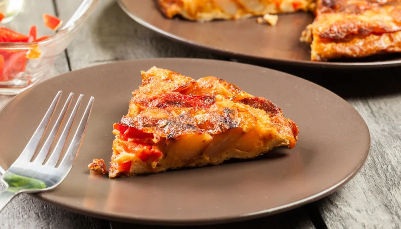 Quiche con patate e salame piccante