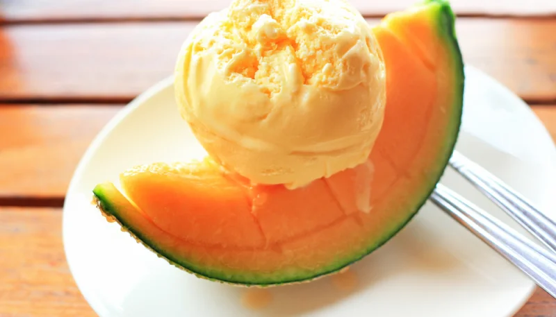 Gelato al melone senza gelatiera