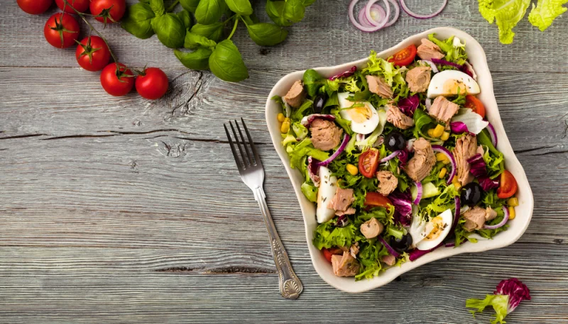 Insalata piccante di pesce