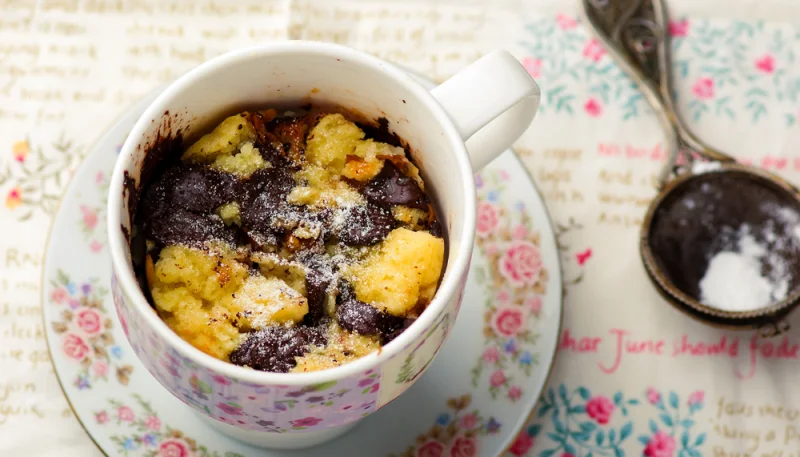 Mugcake Pera e Cioccolato